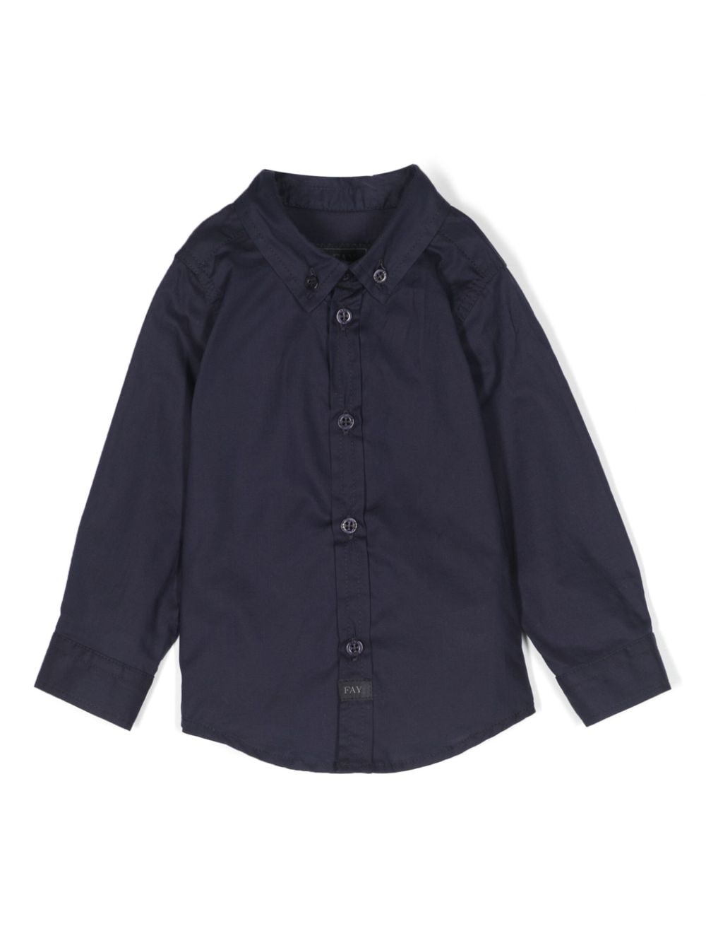 Fay Kids button-down cotton shirt - Blue von Fay Kids