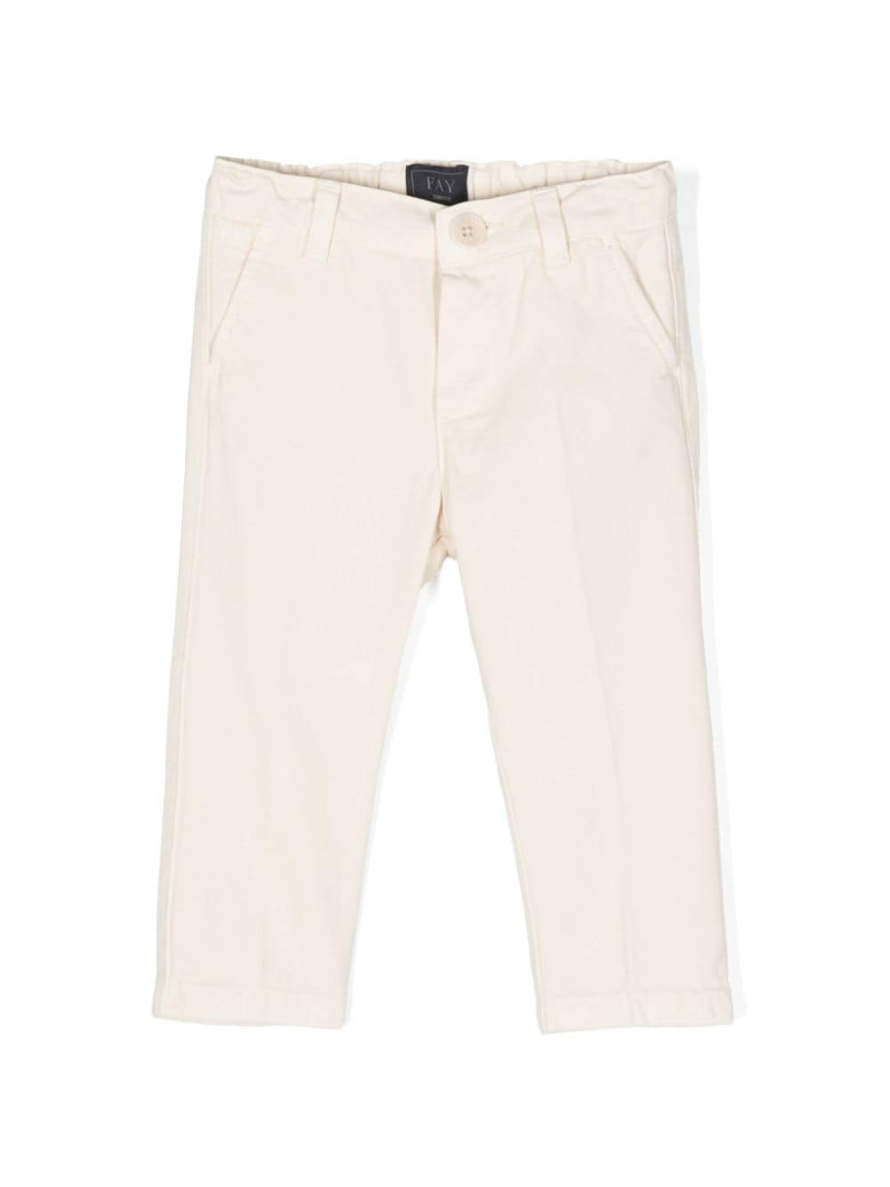 Fay Kids embroidered-logo trousers - Neutrals von Fay Kids