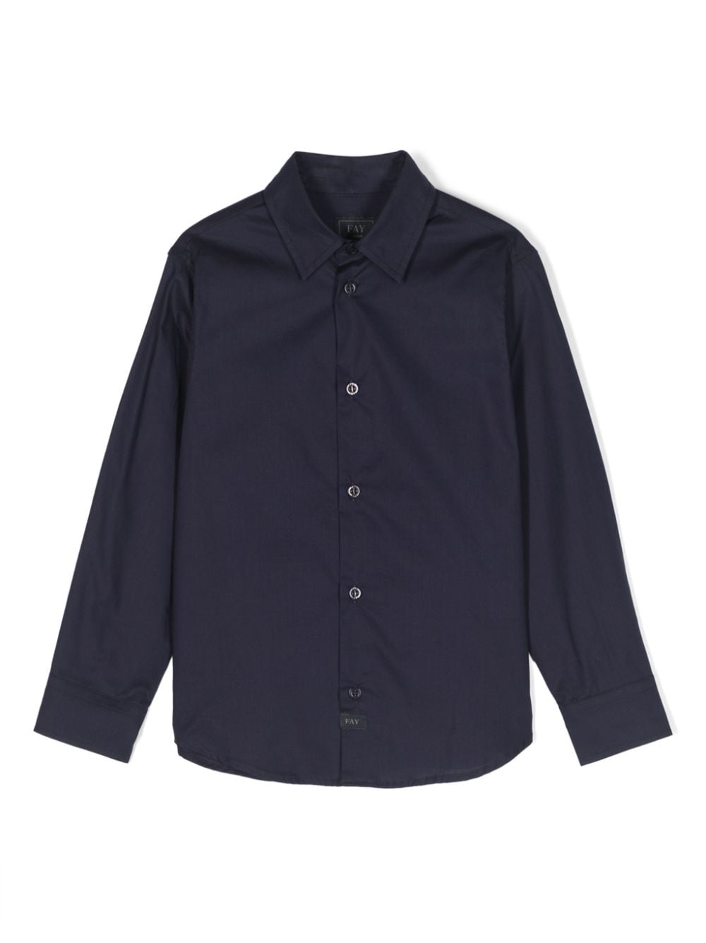 Fay Kids long-sleeve cotton shirt - Blue von Fay Kids