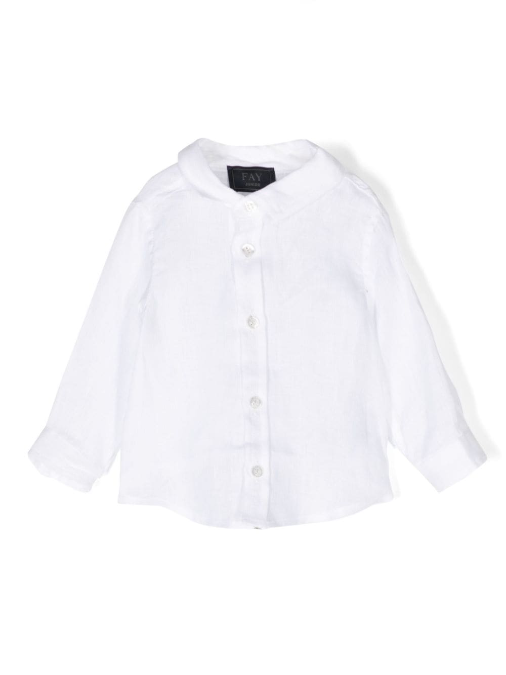 Fay Kids long-sleeve linen shirt - White von Fay Kids