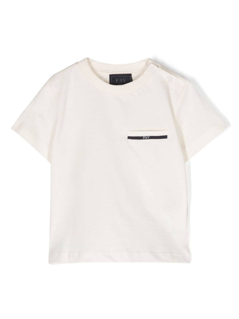 Fay Kids pocket-detailed cotton T-shirt - White von Fay Kids