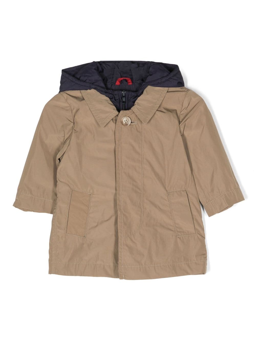Fay Kids two-pocket hooded jacket - Brown von Fay Kids