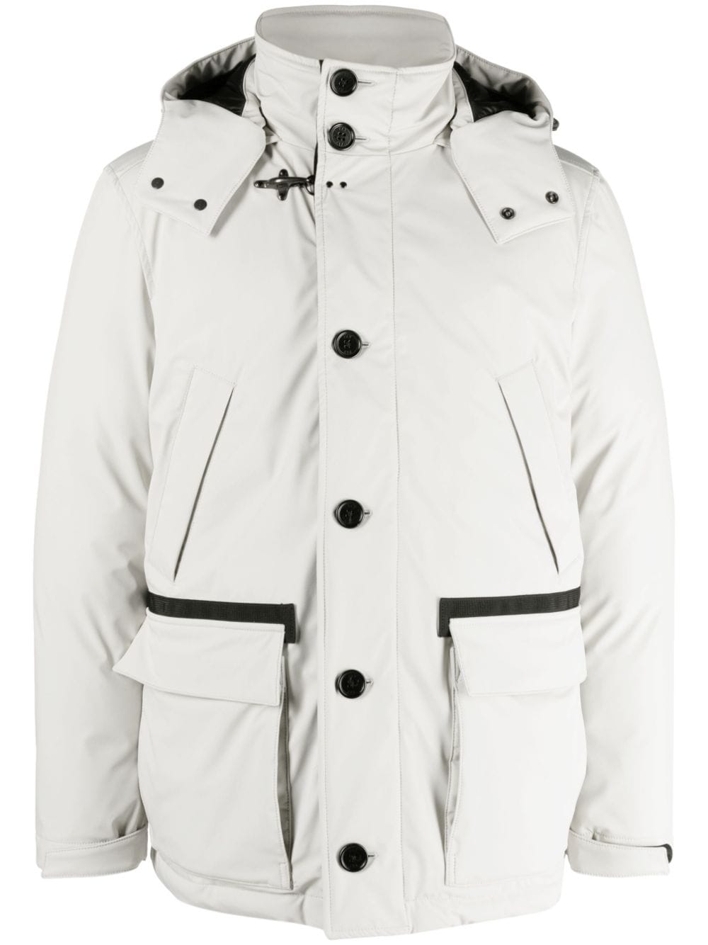 Fay Caban Piuma hooded jacket - Neutrals von Fay