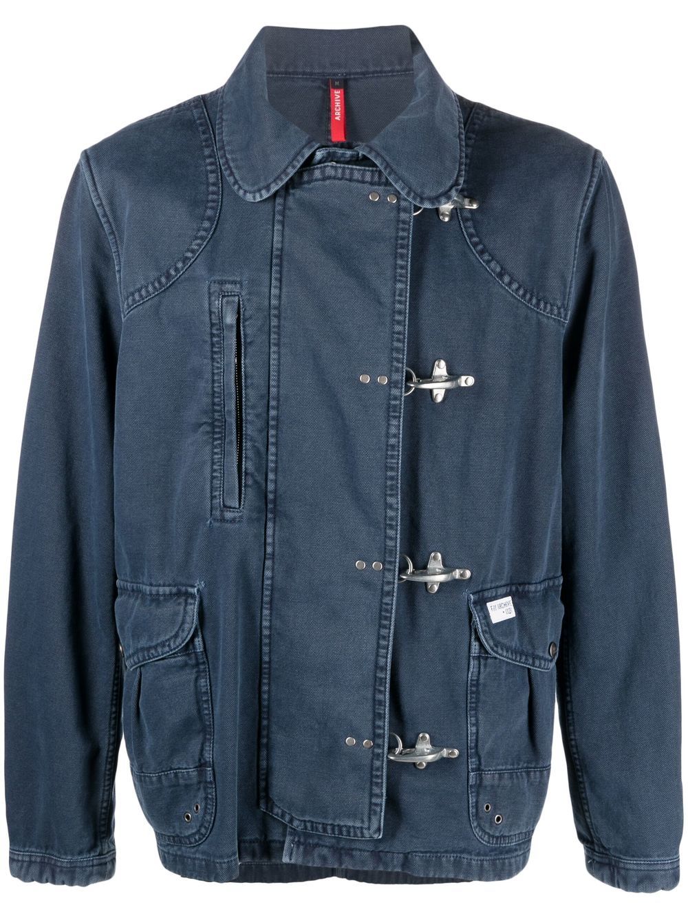 Fay clip-fastening denim jacket - Blue von Fay