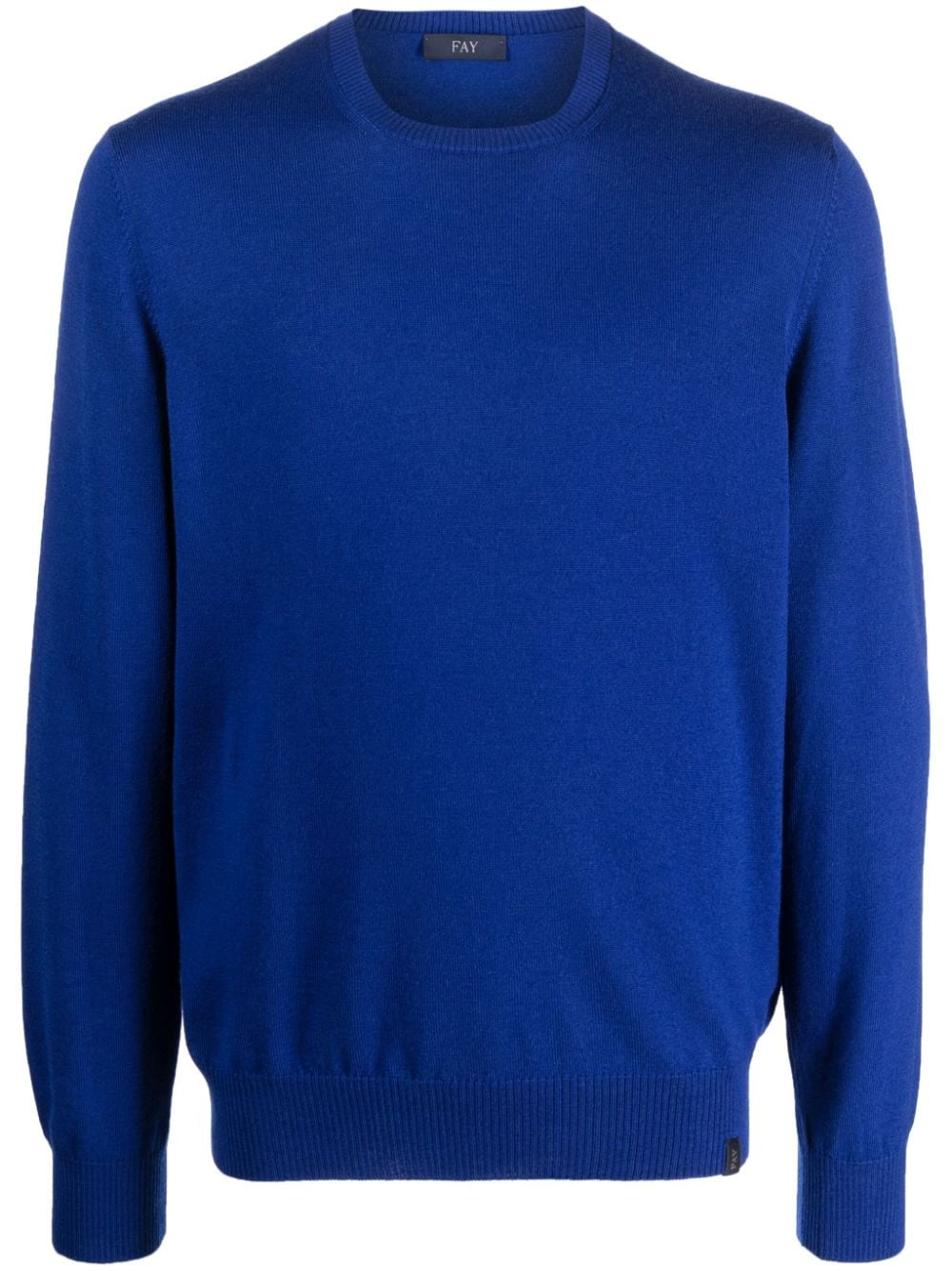 Fay crew-neck wool jumper - Blue von Fay