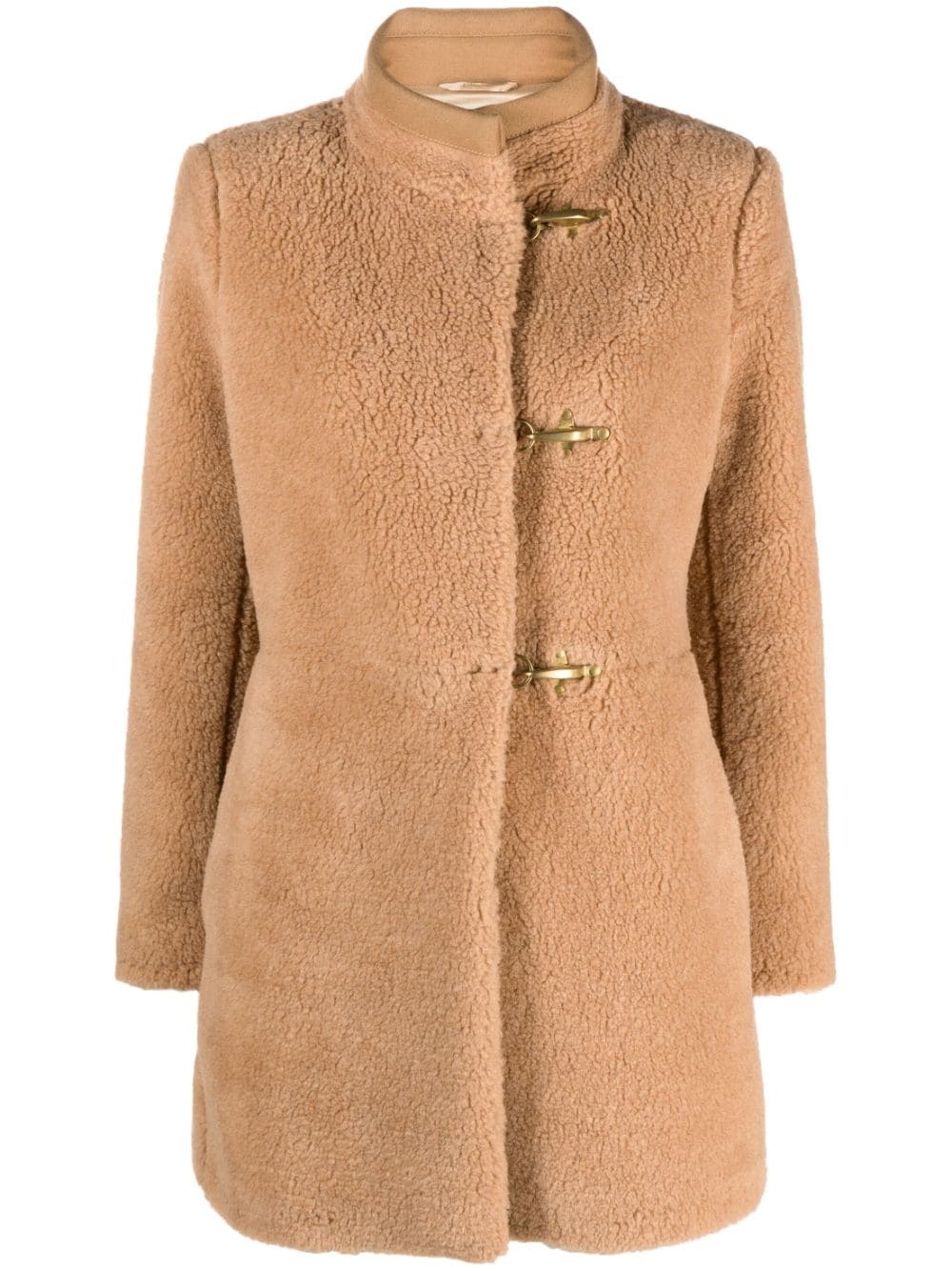 Fay faux-shearling coat - Brown von Fay