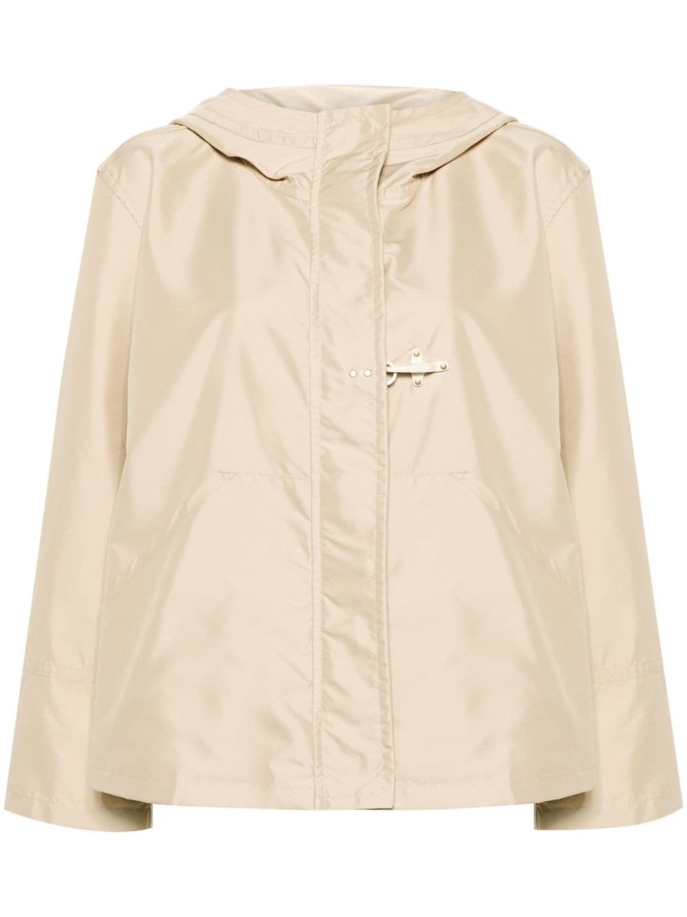 Fay hooded technical-poplin parka - Neutrals von Fay