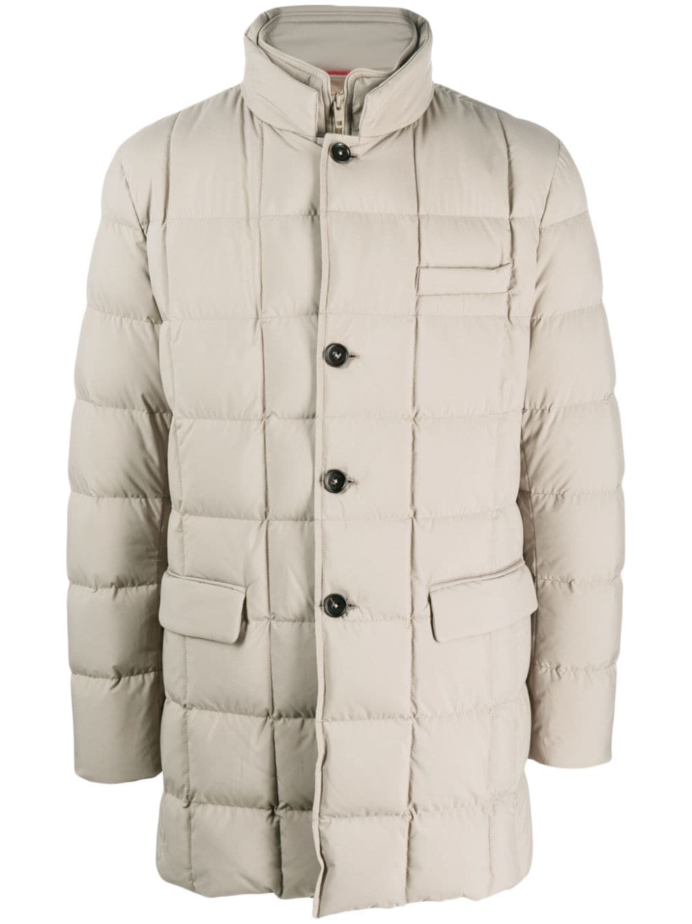 Fay layered padded coat - Neutrals von Fay