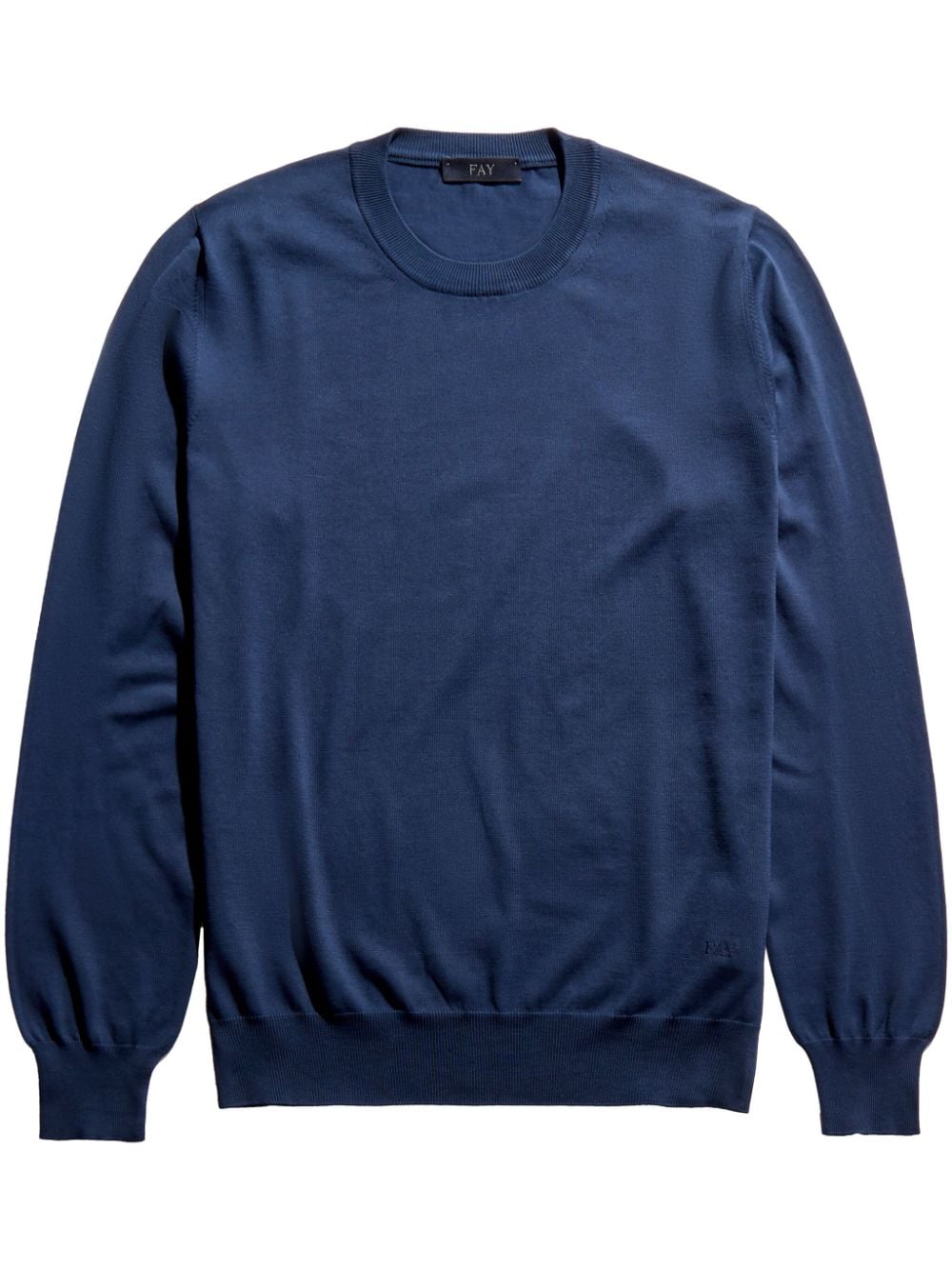 Fay logo-embroidered jumper - Blue von Fay