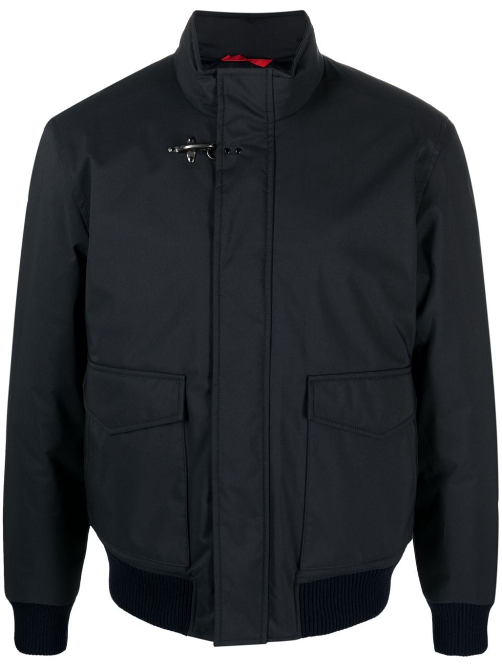 Fay mock-neck zip-up bomber jacket - Blue von Fay