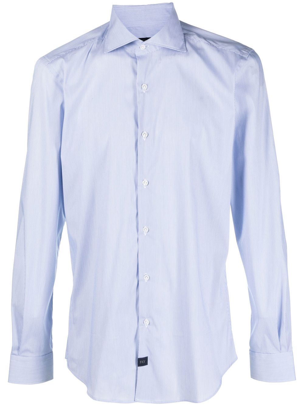 Fay pinstripe long-sleeve shirt - Blue von Fay