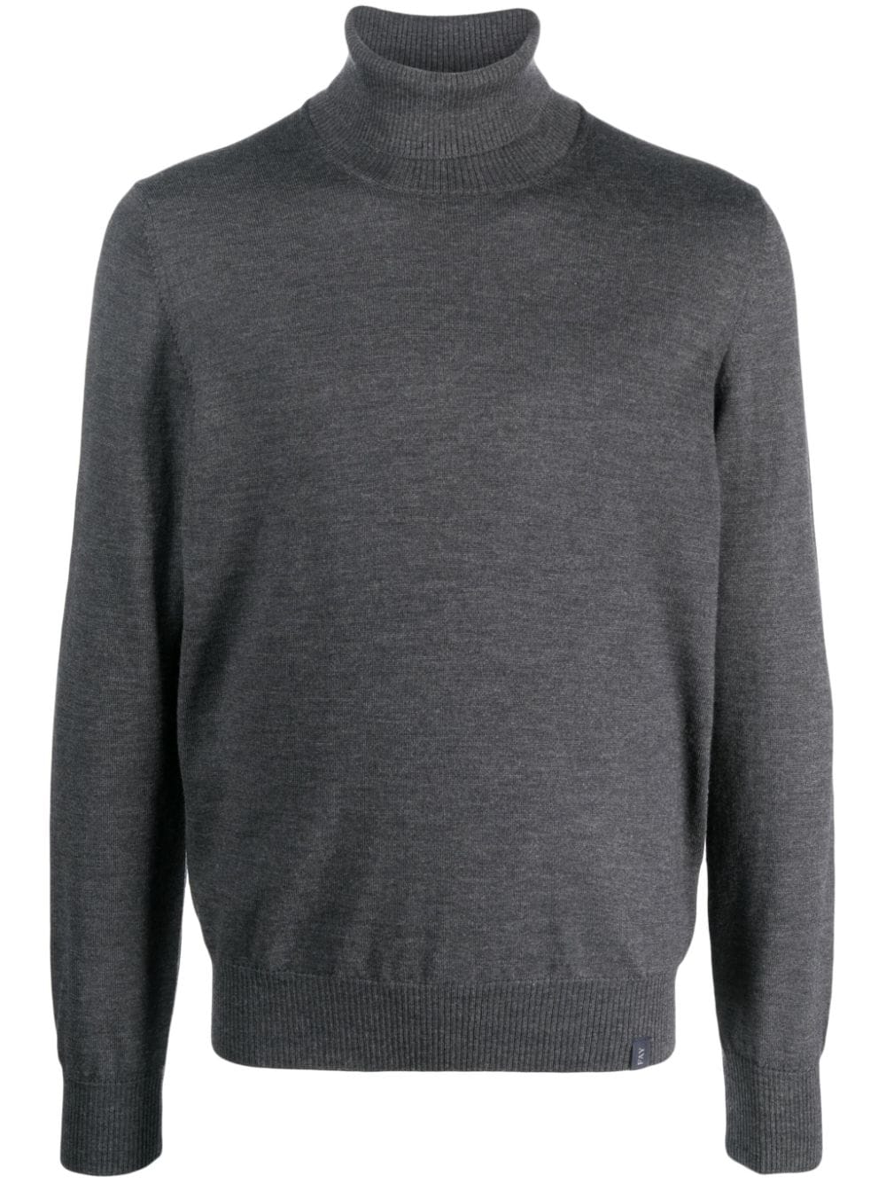 Fay roll-neck wool jumper - Grey von Fay