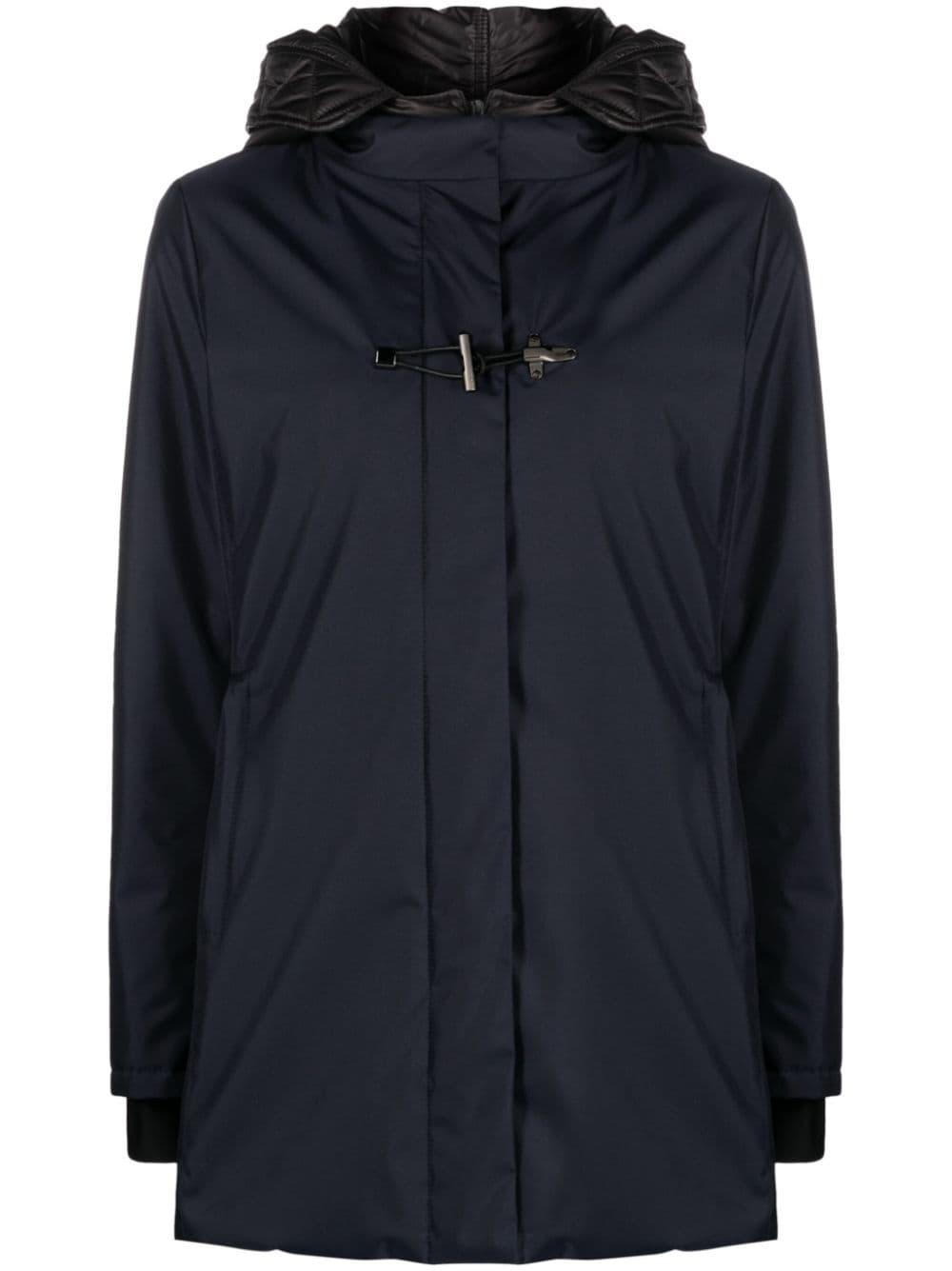 Fay toggle-detail hooded parka - Blue von Fay