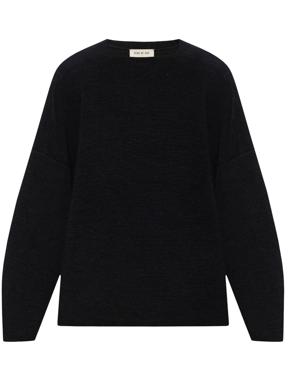 Fear Of God Ottoman wool ribbed jumper - Black von Fear Of God