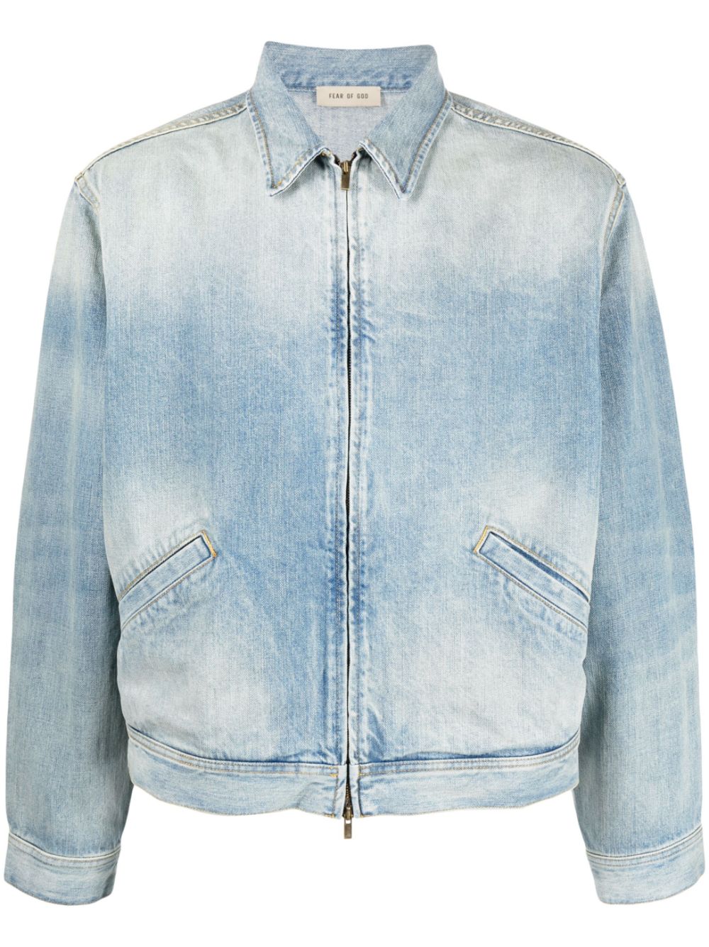 Fear Of God denim zip-up bomber jacket - Blue von Fear Of God