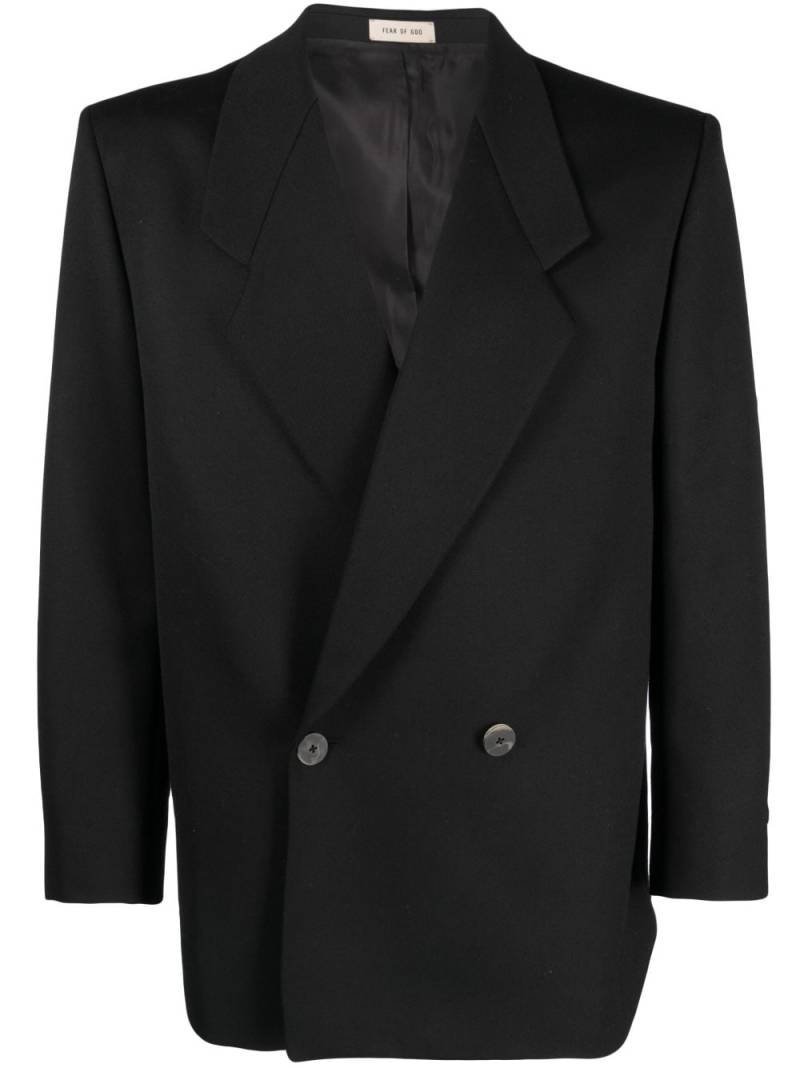 Fear Of God double-breasted virgin wool blazer - Black von Fear Of God