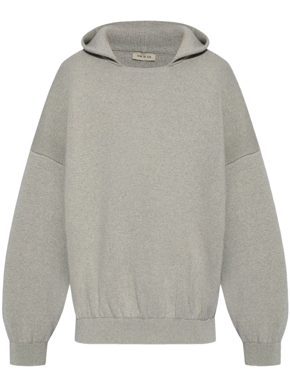 Fear Of God drop-shoulder woll hoodie - Grey von Fear Of God