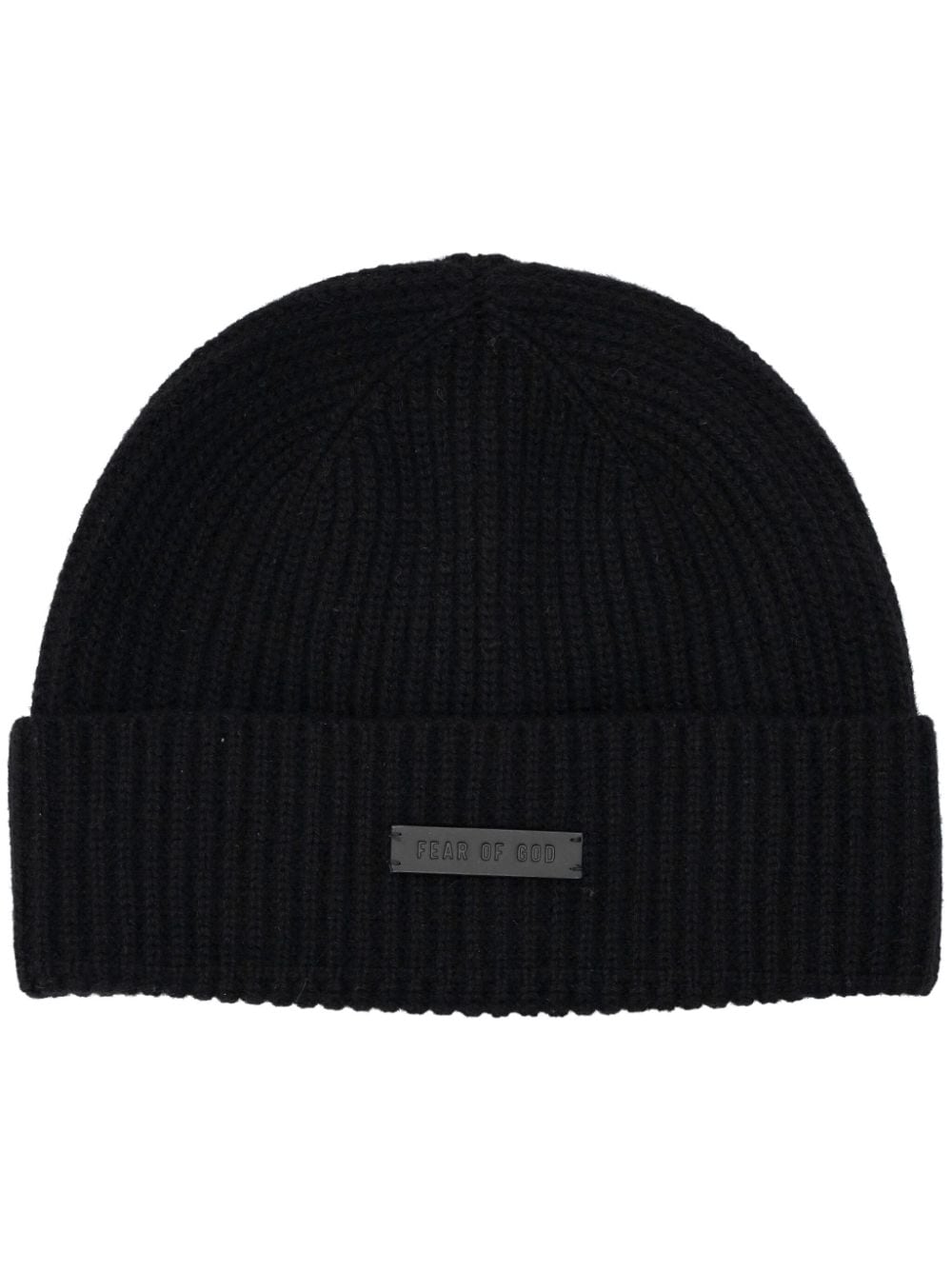 Fear Of God logo-appliqué cashmere beanie - Black von Fear Of God