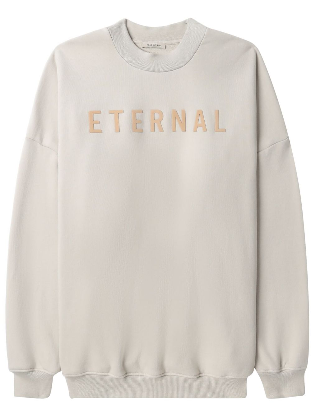 Fear Of God logo-embroidered cotton sweatshirt - Neutrals von Fear Of God