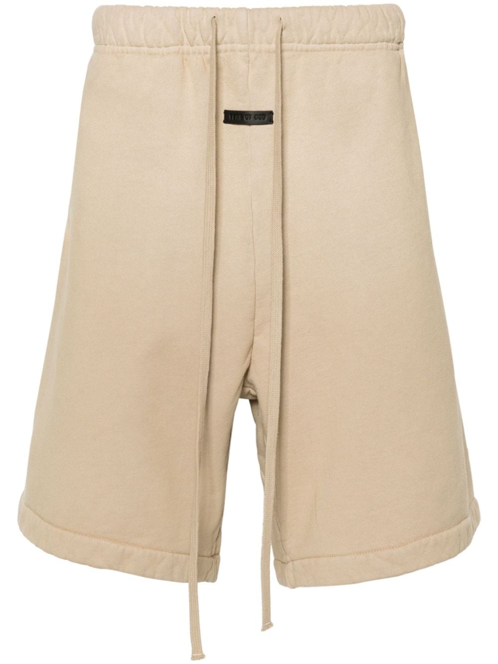 Fear Of God logo tag cotton shorts - Neutrals von Fear Of God