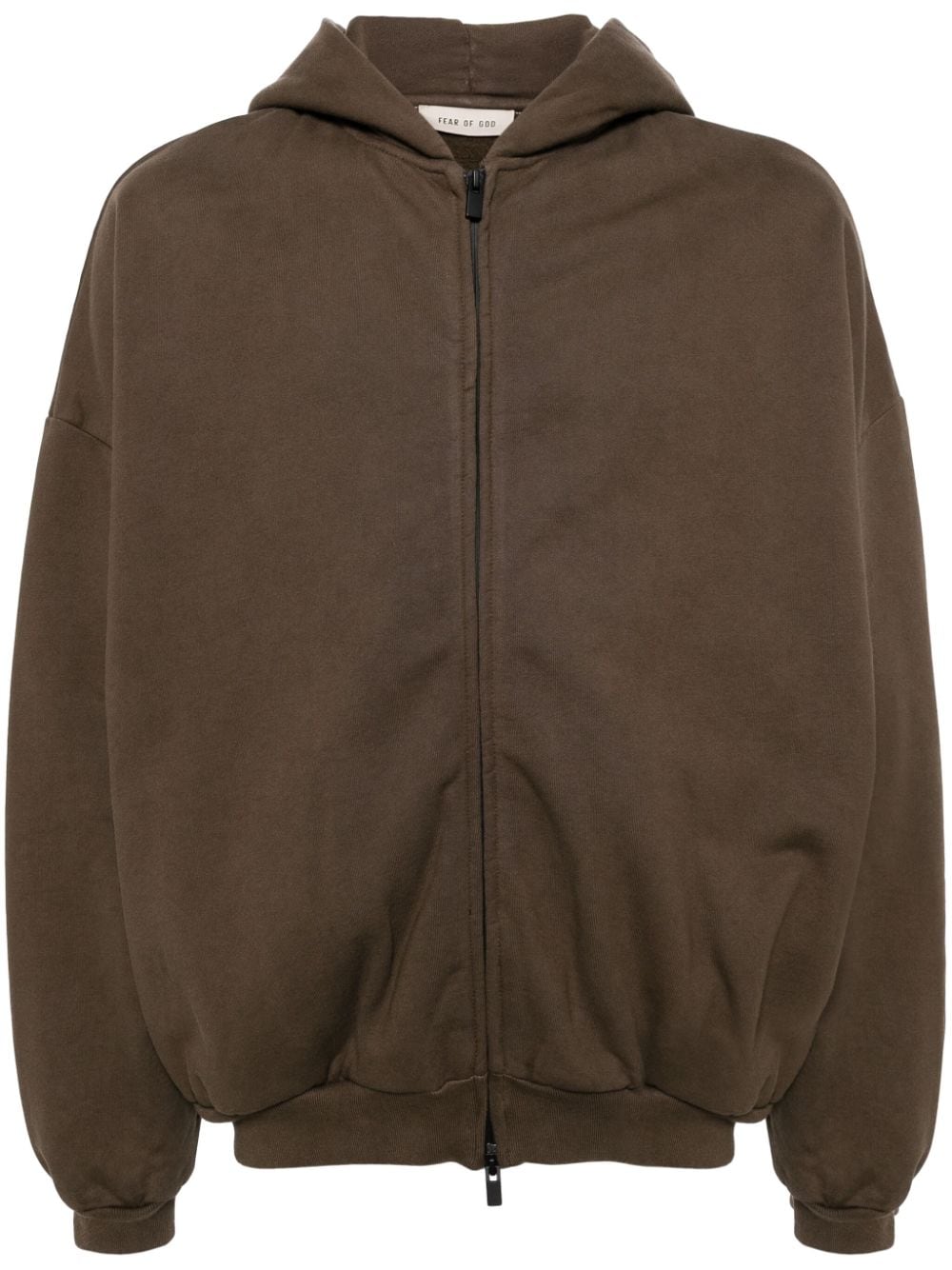 Fear Of God zip-up cotton hoodie - Brown von Fear Of God