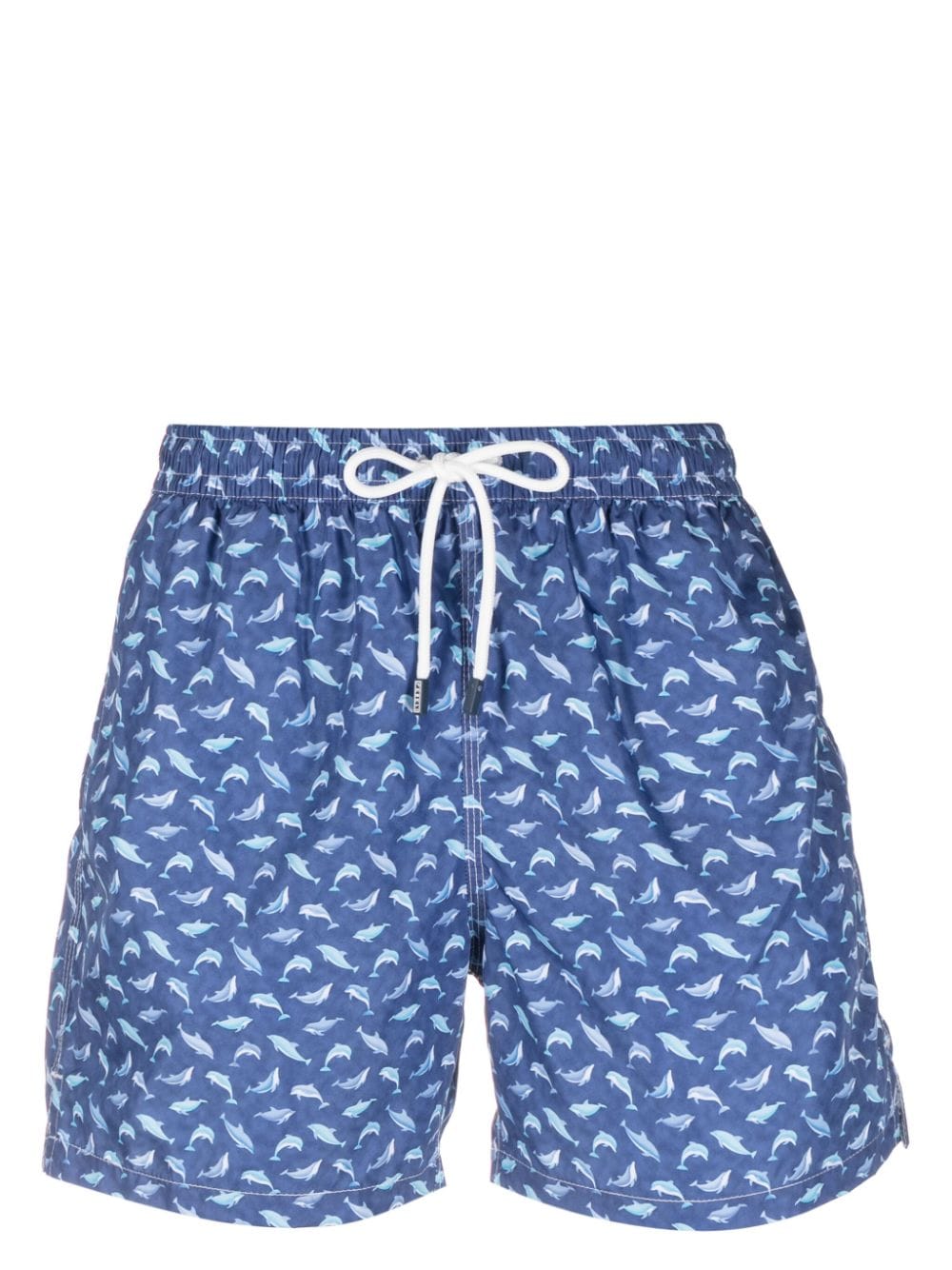 Fedeli Madeira dolphin-print swim shorts - Blue von Fedeli