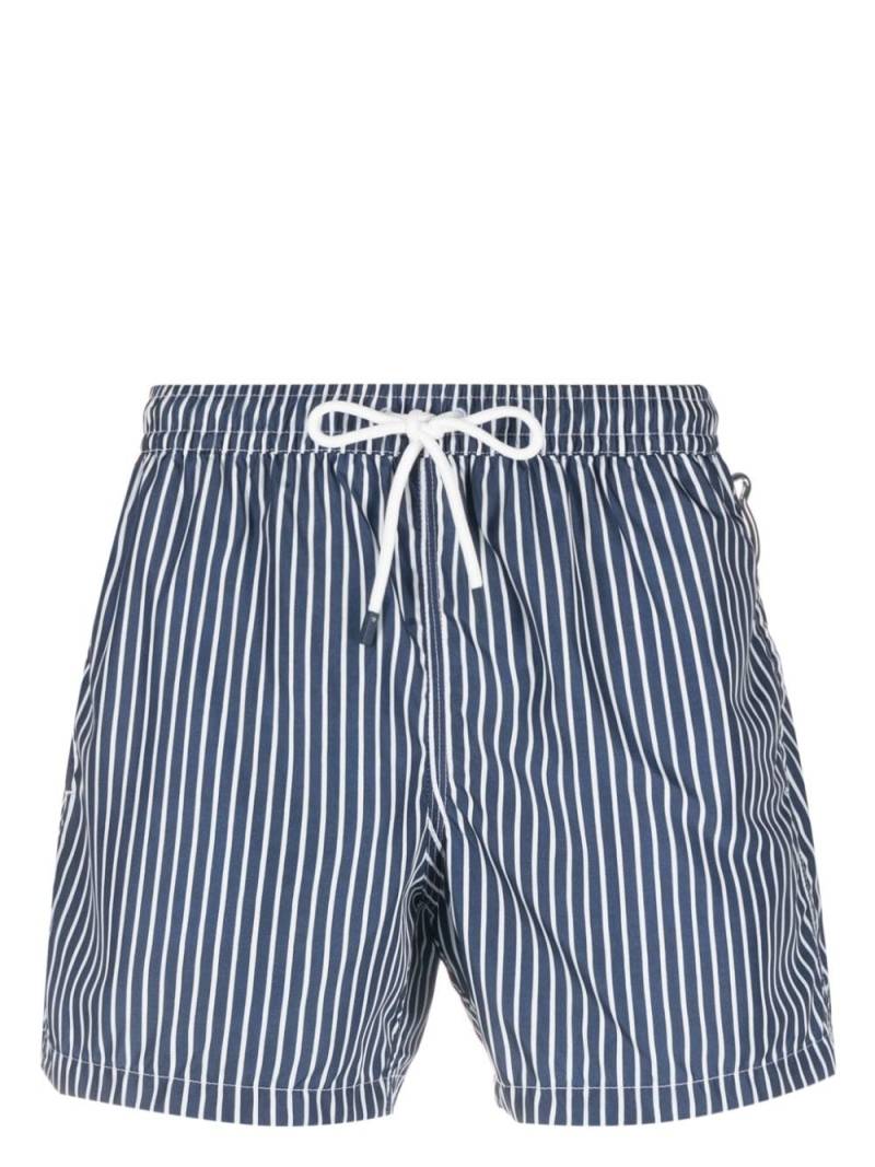 Fedeli Madeira striped-print swim shorts - Blue von Fedeli