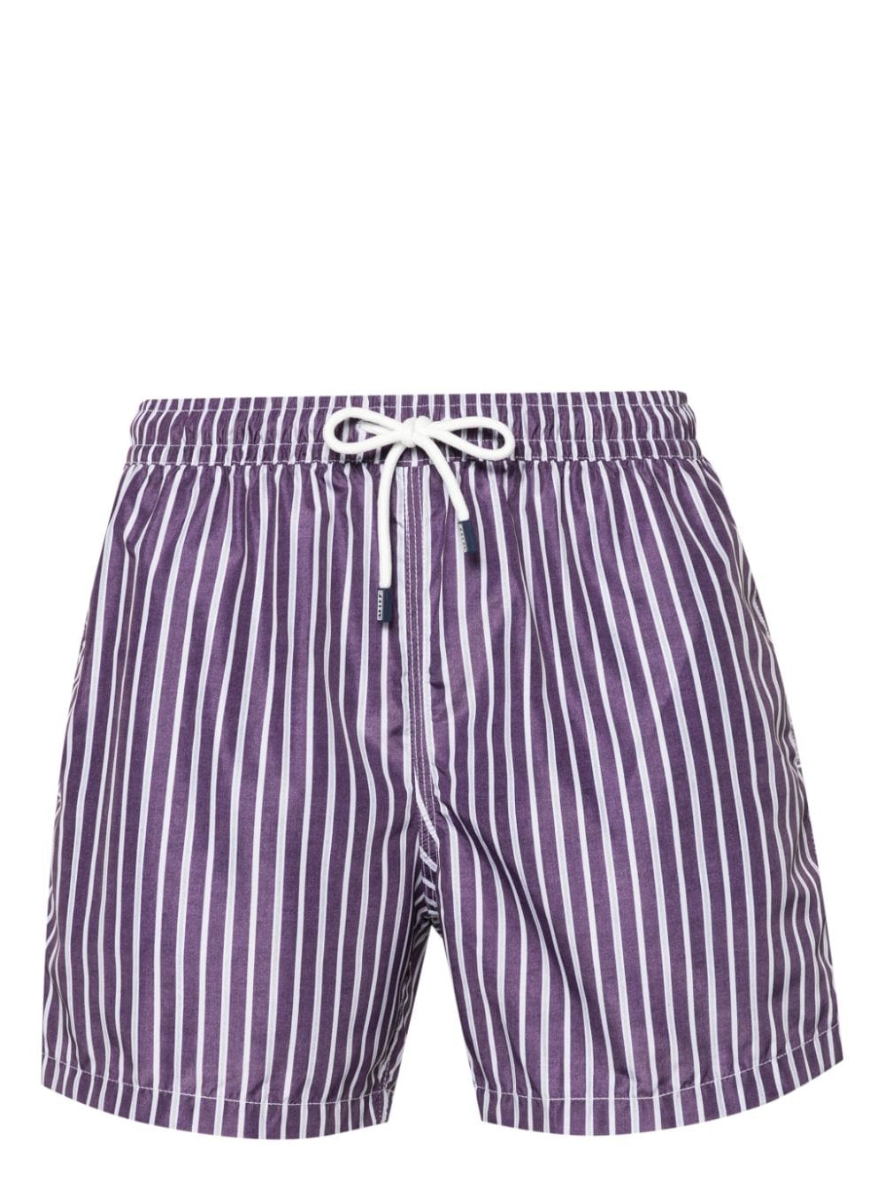 Fedeli Madeira striped swim shorts - Purple von Fedeli