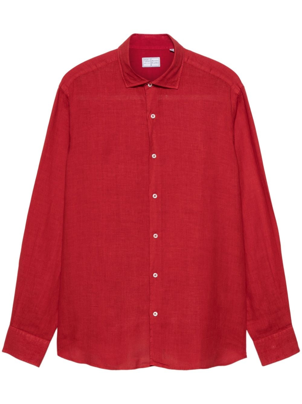 Fedeli Nick linen shirt - Red von Fedeli