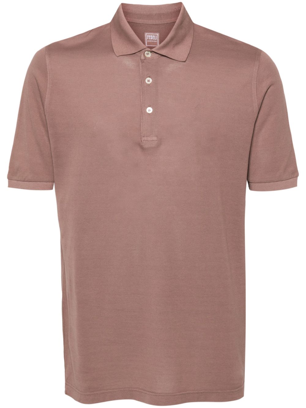 Fedeli Wind cotton polo shirt - Brown von Fedeli