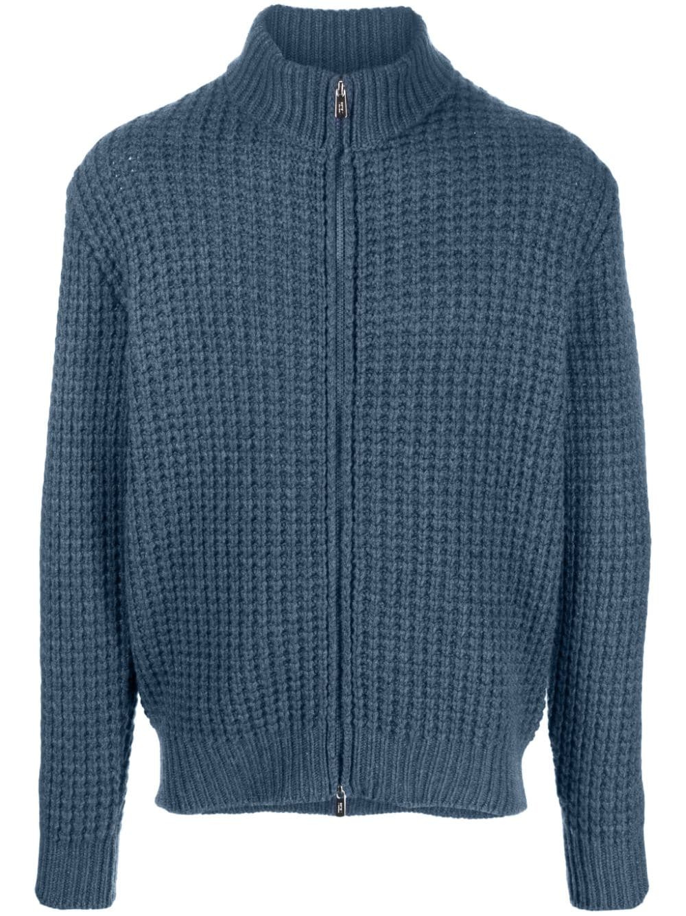 Fedeli chunky-knit zip-up cardigan - Blue von Fedeli