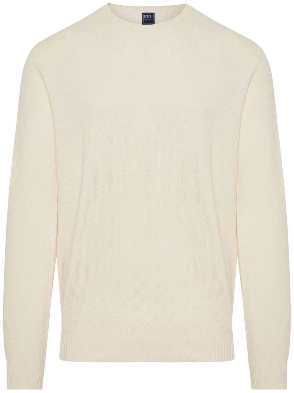 Fedeli cotton crew neck jumper - Neutrals von Fedeli