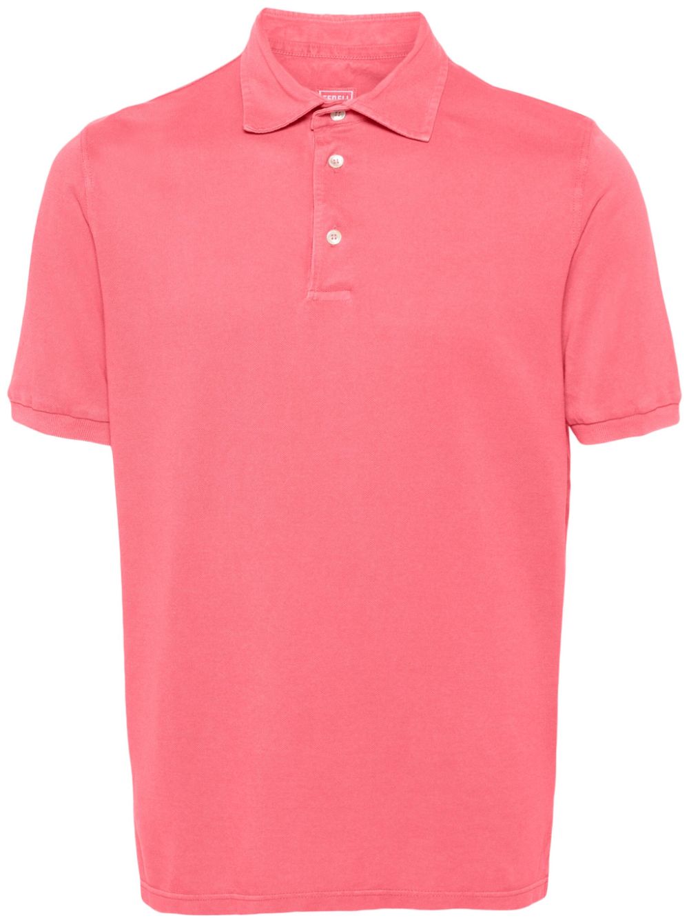 Fedeli cotton piqué polo shirt - Pink von Fedeli