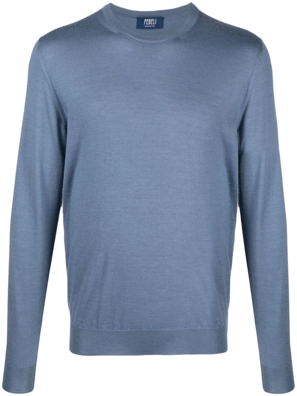 Fedeli crew-neck jersey-knit jumper - Blue von Fedeli