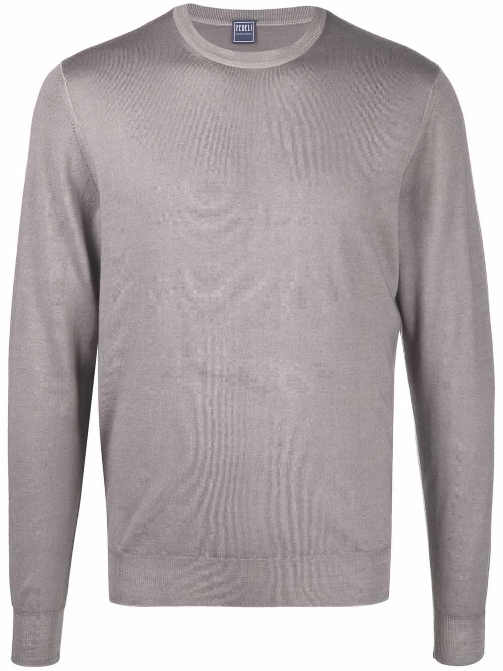 Fedeli crew-neck merino jumper - Grey von Fedeli