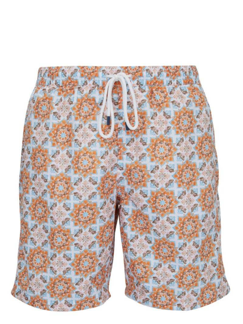 Fedeli graphic-print swimming shorts - Neutrals von Fedeli