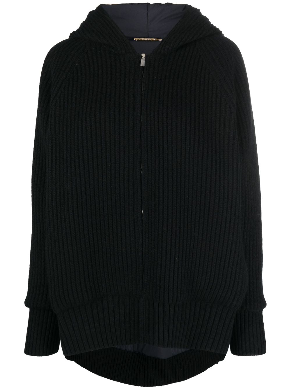 Fedeli ribbed-knit cashmere cardigan - Black von Fedeli