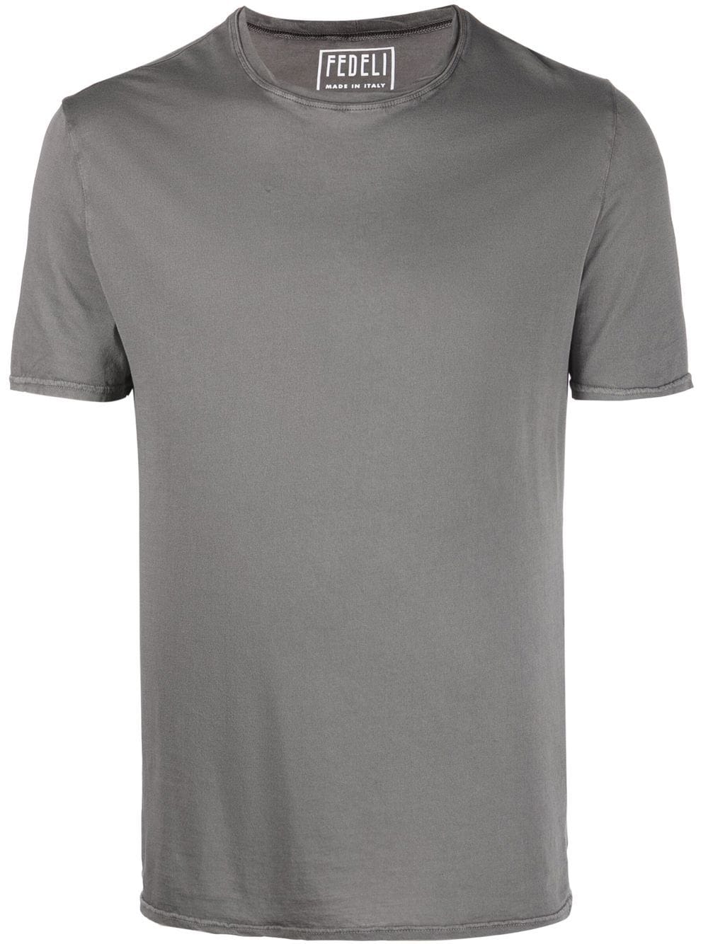 Fedeli short-sleeved cotton T-shirt - Grey von Fedeli