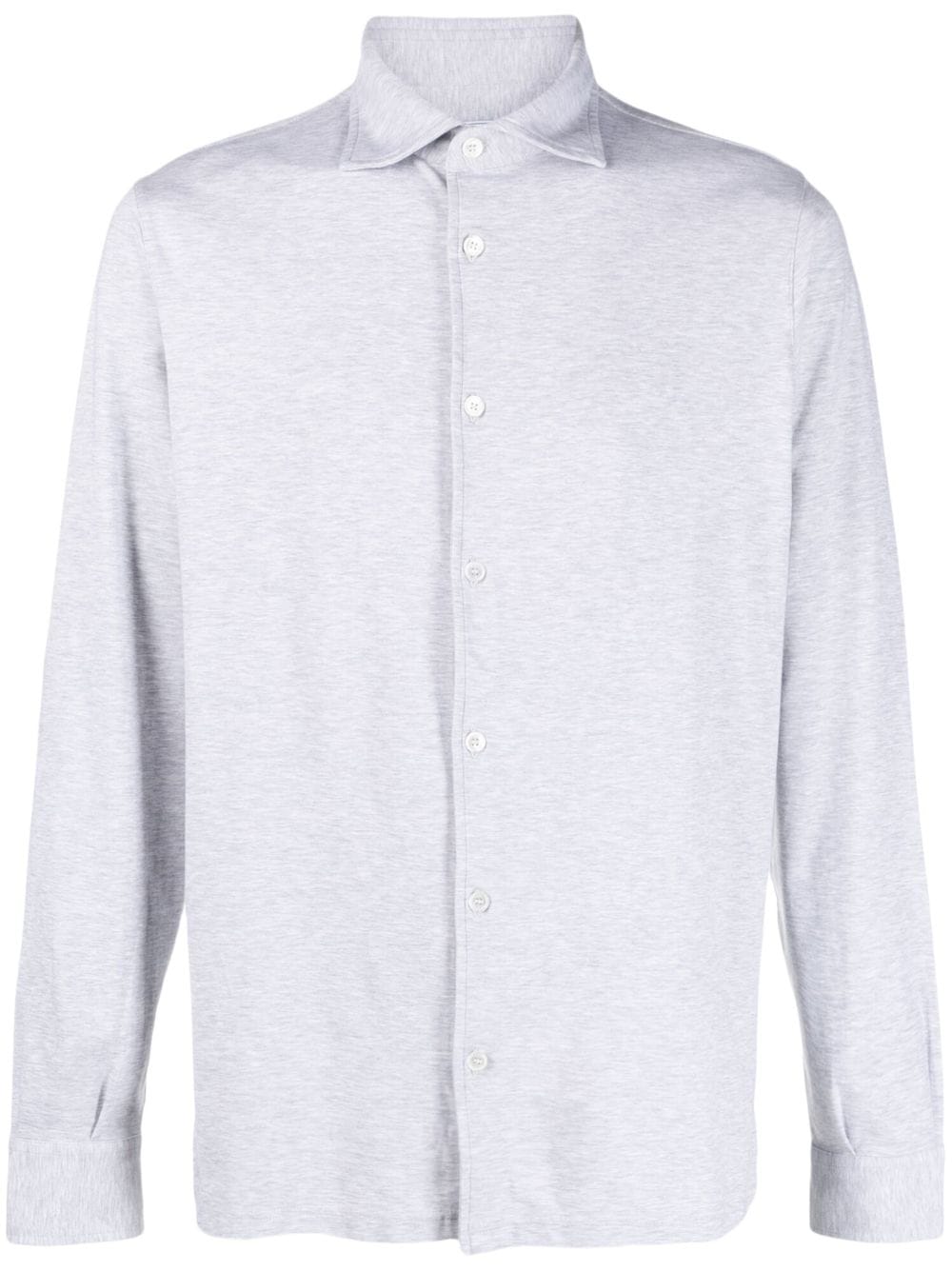 Fedeli spread-collar button-up shirt - Grey von Fedeli