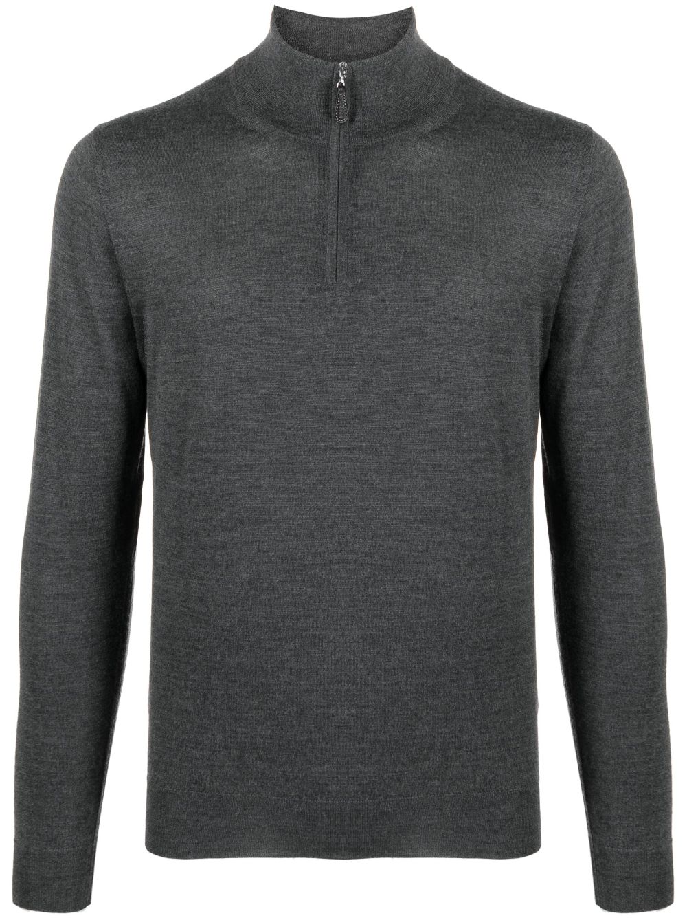 Fedeli zip-up high-neck jumper - Grey von Fedeli