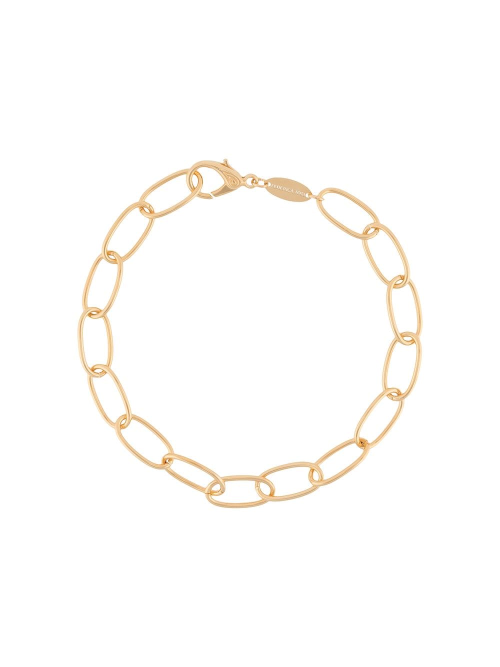 Federica Tosi Lace Bolt chain necklace - Gold von Federica Tosi