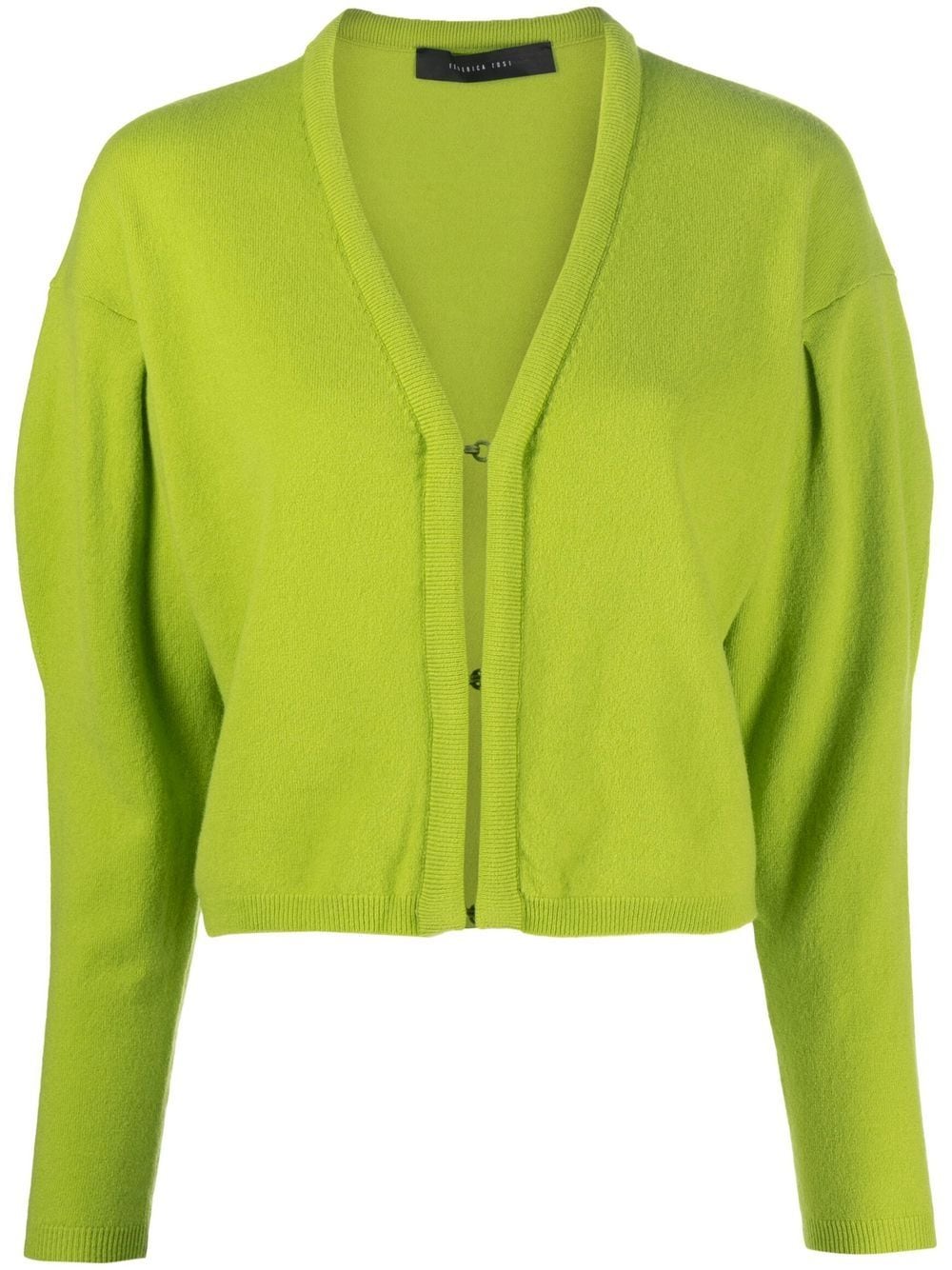 Federica Tosi fine-knit V-neck cardigan - Green von Federica Tosi