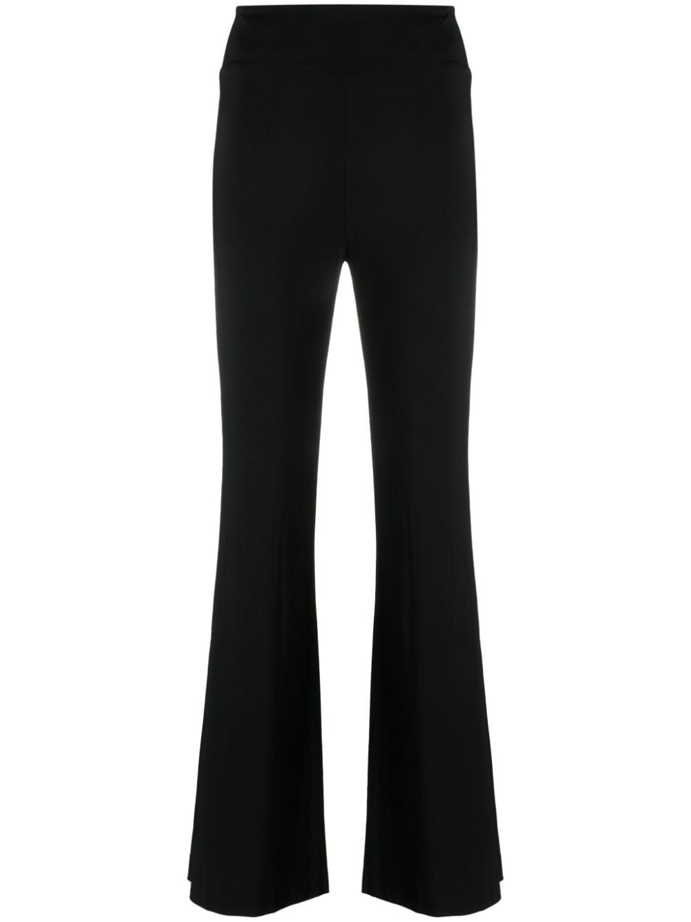 Federica Tosi high-waisted flared trousers - Black von Federica Tosi