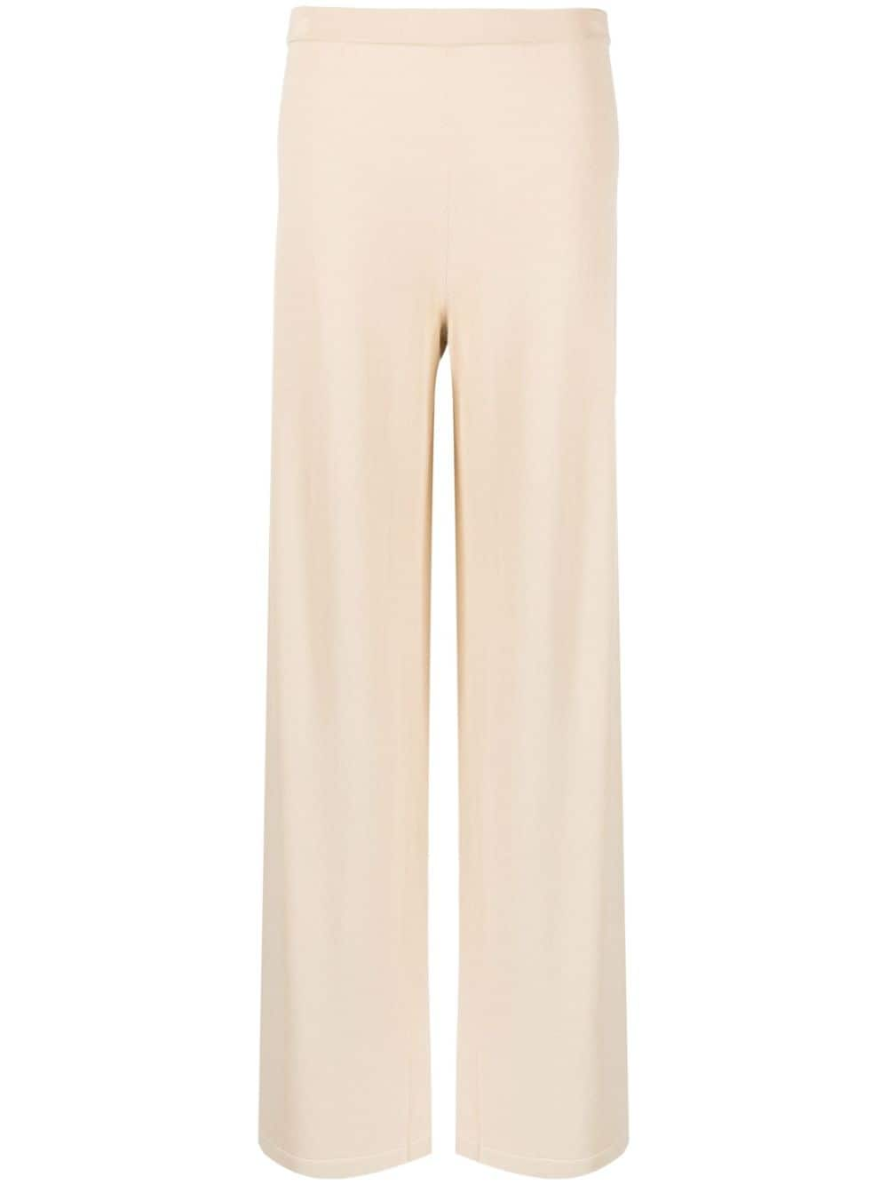 Federica Tosi knitted wide-leg trousers - Neutrals von Federica Tosi