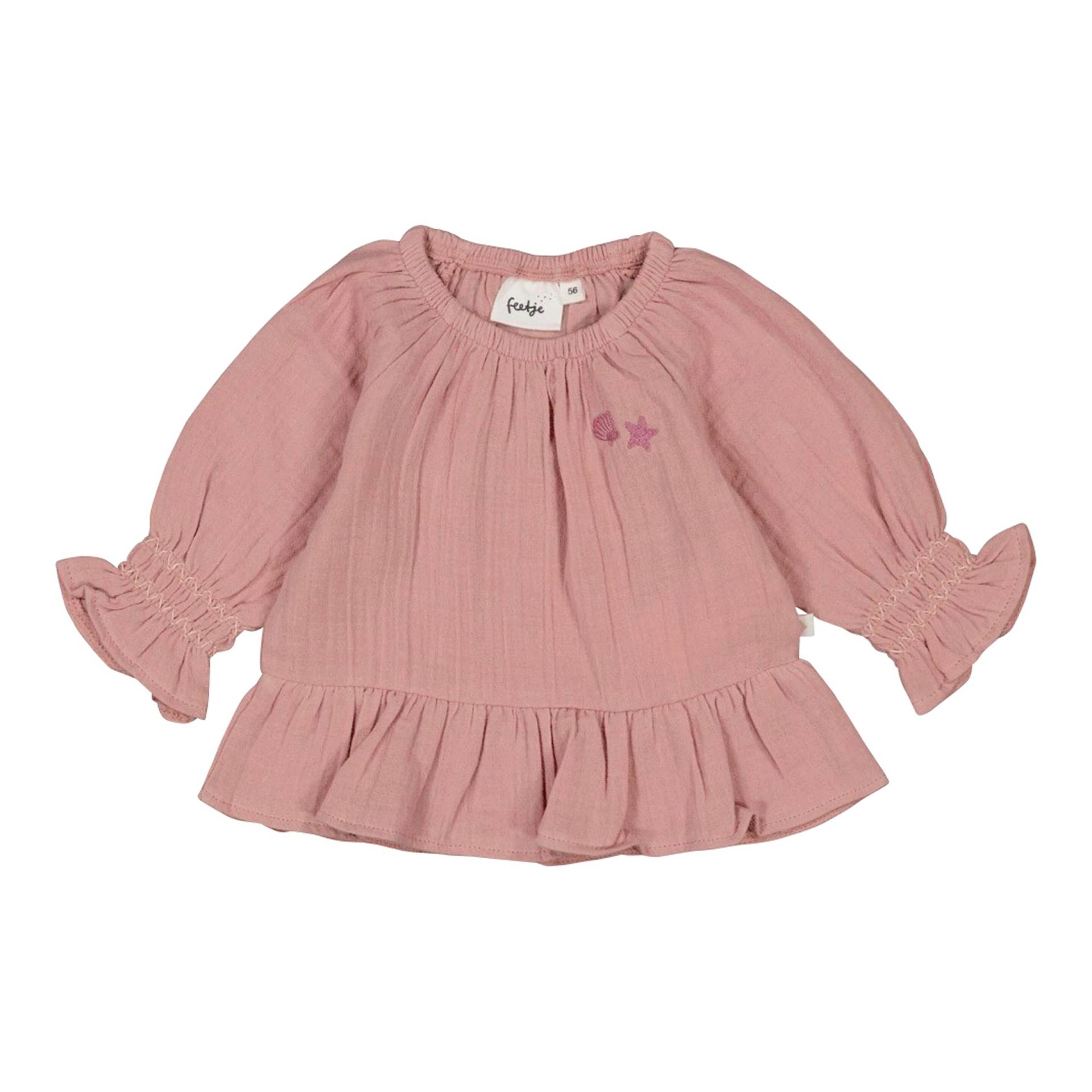 Musselin-Shirt langarm Rüschen Musselin-Shirt langarm Rüschen von Feetje
