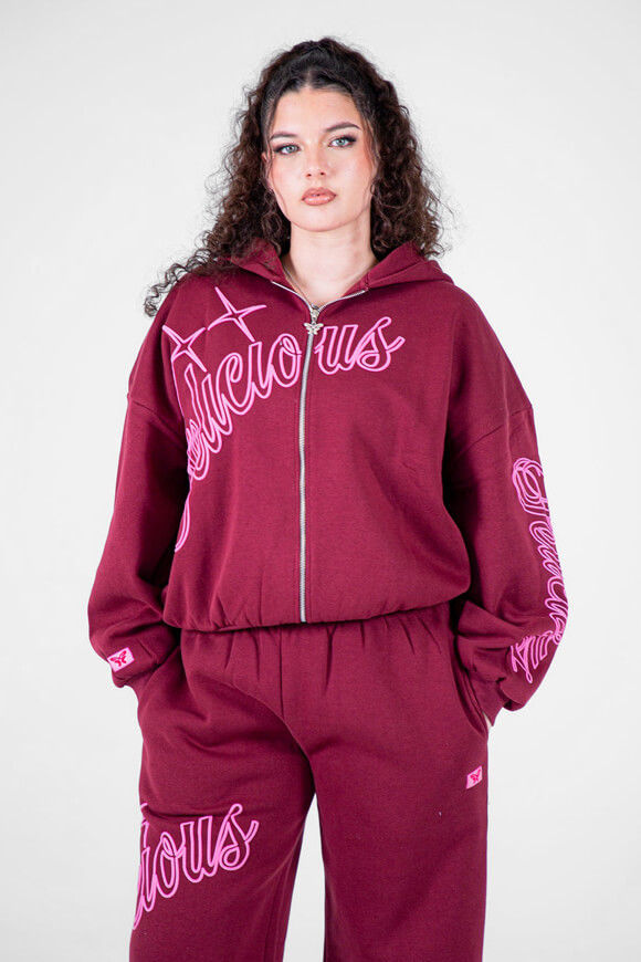 Felicious Star Kapuzensweatjacke | Cold Cherry | Damen  | L von Felicious
