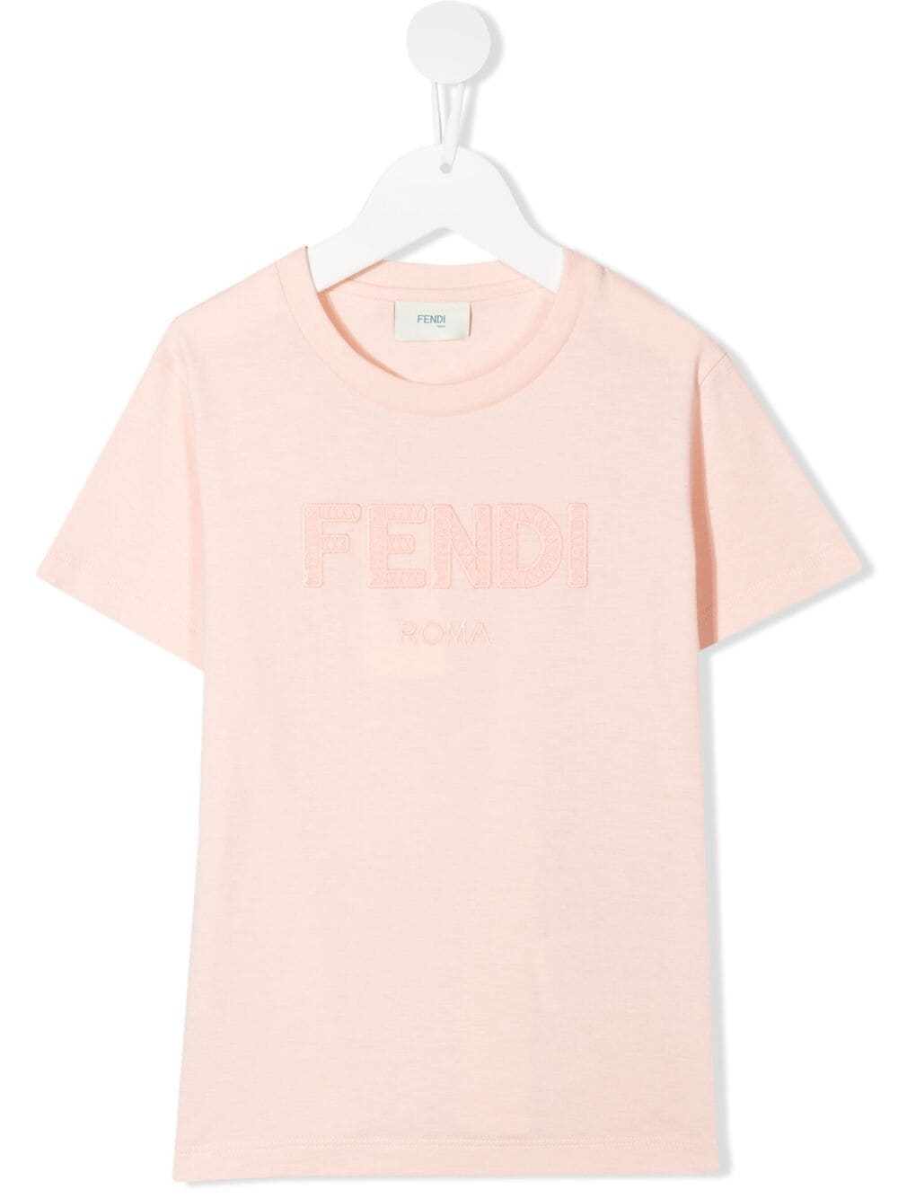 Fendi Kids logo lettering T-shirt - Pink von Fendi Kids