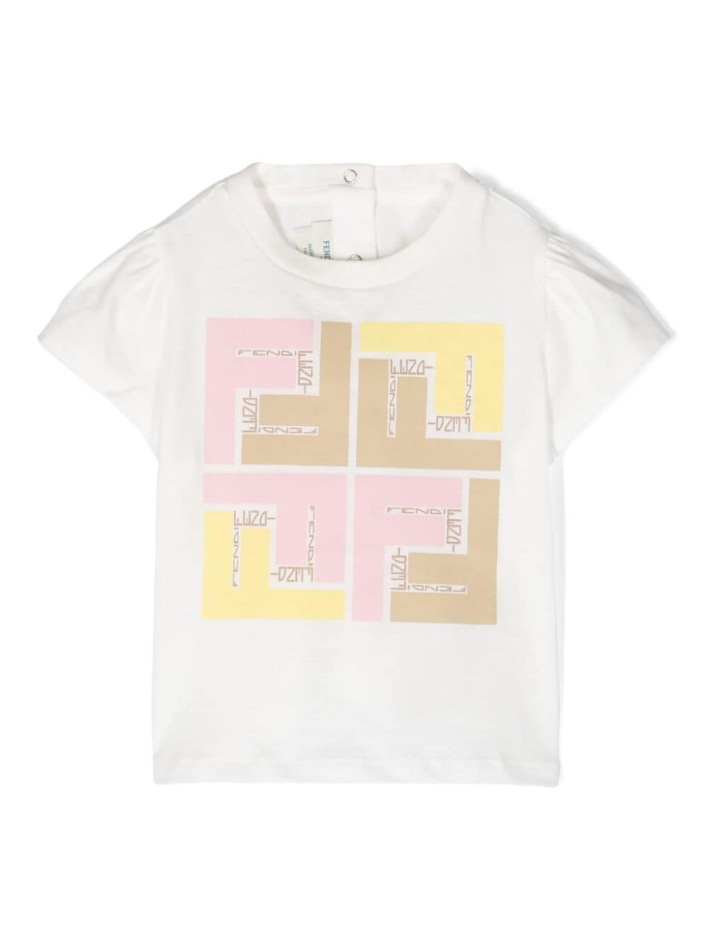 Fendi Kids logo-print cotton T-shirt - White von Fendi Kids
