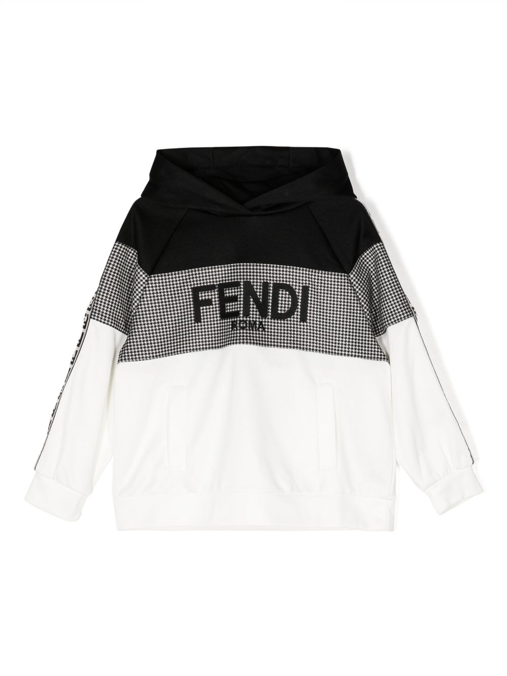 Fendi Kids logo-print long-sleeve hoodie - White von Fendi Kids