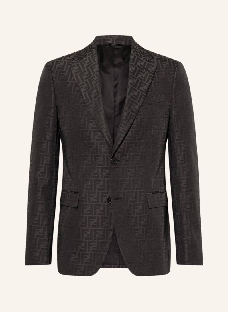 Fendi Anzugsakko Slim Fit Aus Jacquard schwarz von Fendi